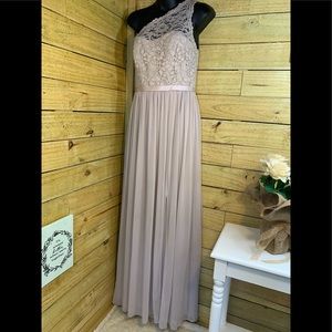 David’s Bridal One Shoulder Prom Bridesmaid Dress